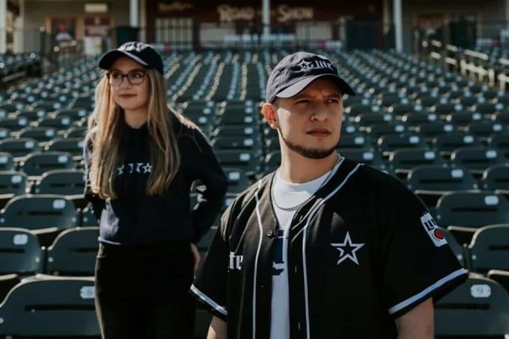 Image of Complexity content creators wearing Complexity branded merchandise