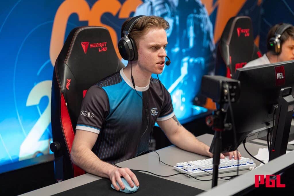 Image of GamerLegion Counter-Strike player competing at PGL esports event