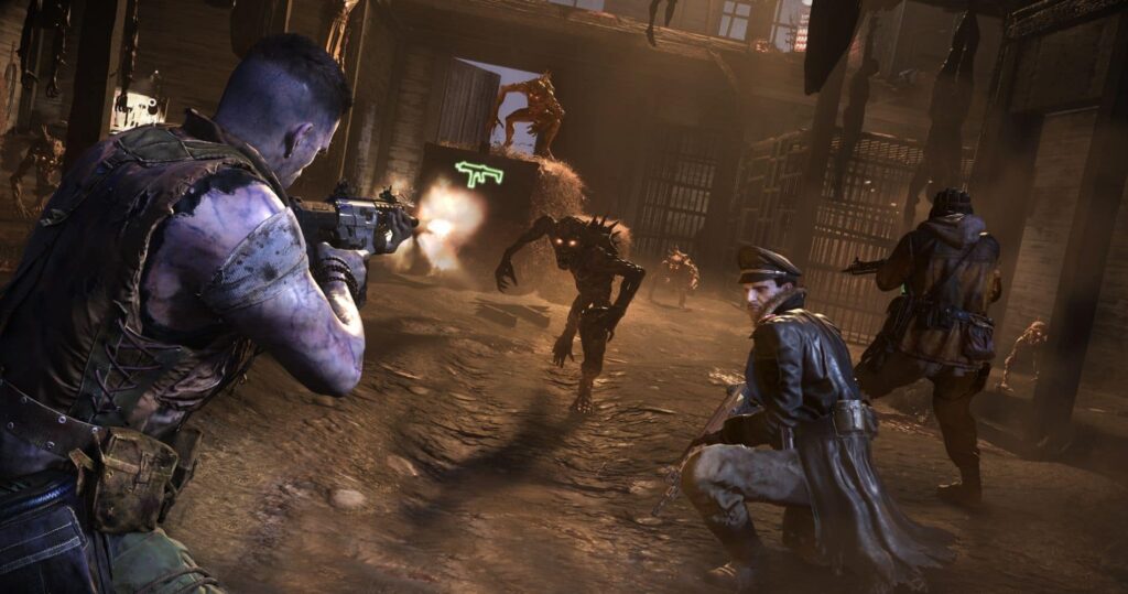 Soldaten aus Black Ops 7 im intensiven Kampf mit monströsen Kreaturen