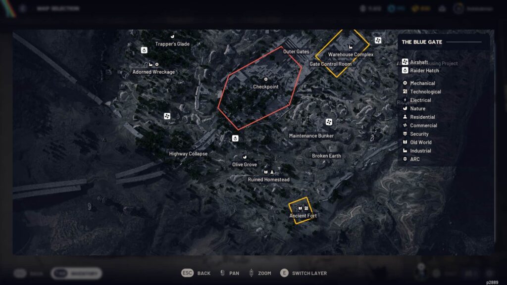 Arc Raiders-Karte im Spiel