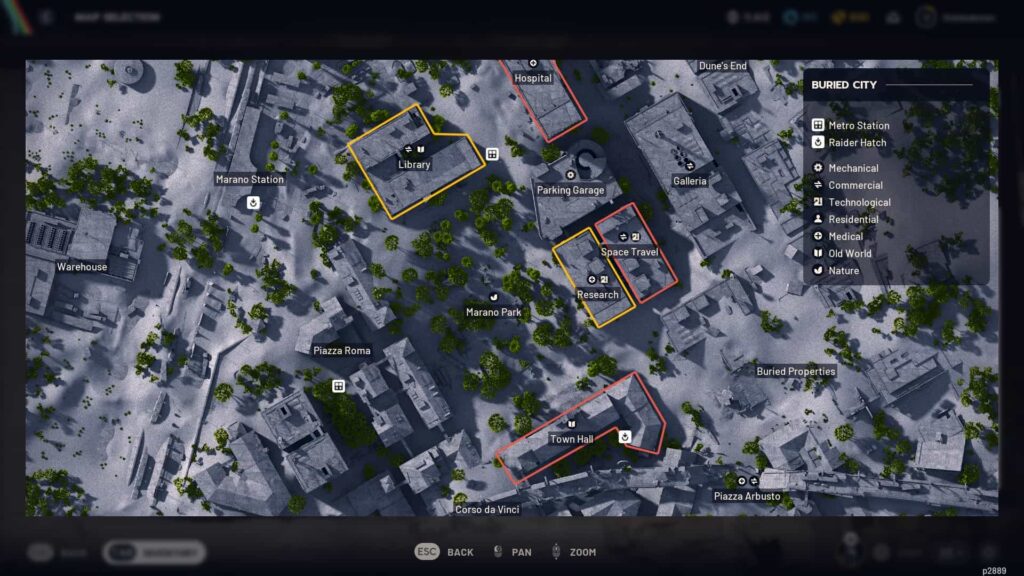 Arc Raiders-Karte im Spiel