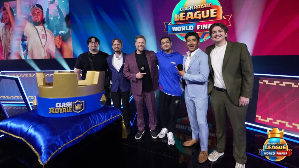 Schreibtisch für das Clash Royale-Liga-Weltfinale 2025