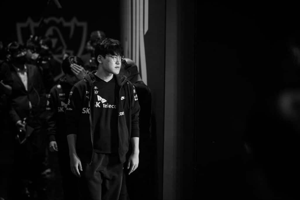 Gumayusi nei quarti di finale del campionato mondiale di League of Legends nel 2022