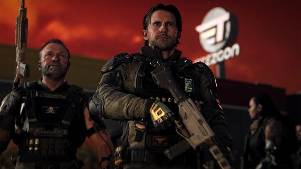 Screenshot from Call of Duty: Black Ops 7, showing David Mason