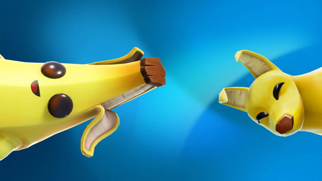 Playful Fortnite characters such as Banana and Banana dog
