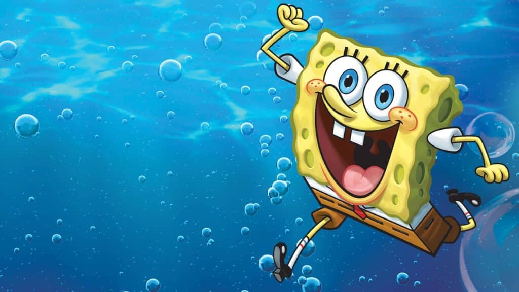 SpongeBob Schwammkopf lächelt