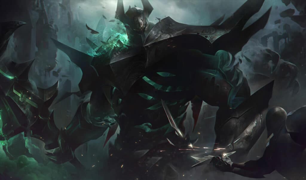 Un personaggio di League of Legends chiamato Mordekaiser.
