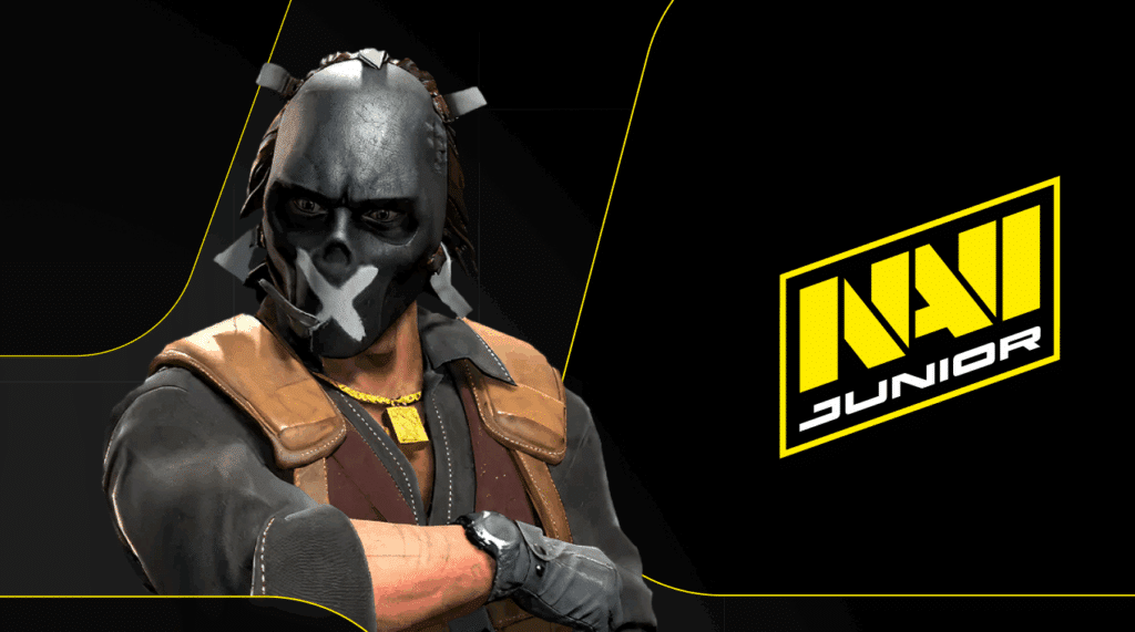 Natus Vincere's NAVI Junior logo and Counter-Strike 2 in-game character