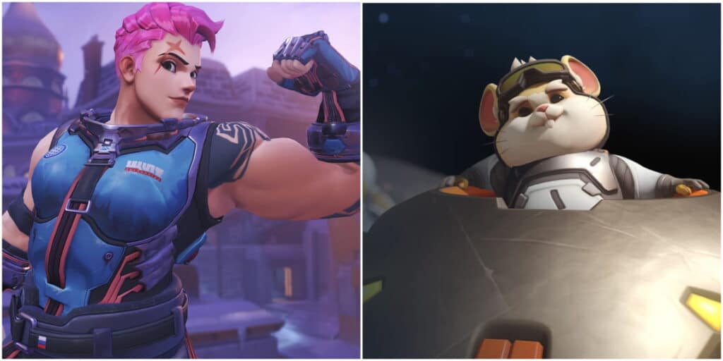 Zarya y Wrecking Ball de Overwatch