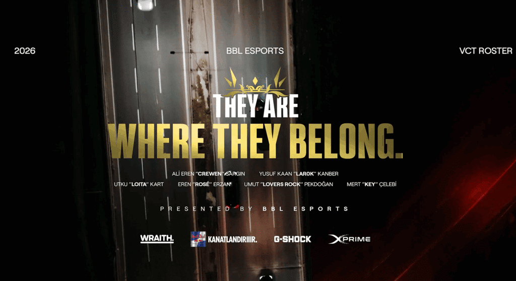 VALORANT BBL Esports VCT 2026 roster announcement graphic