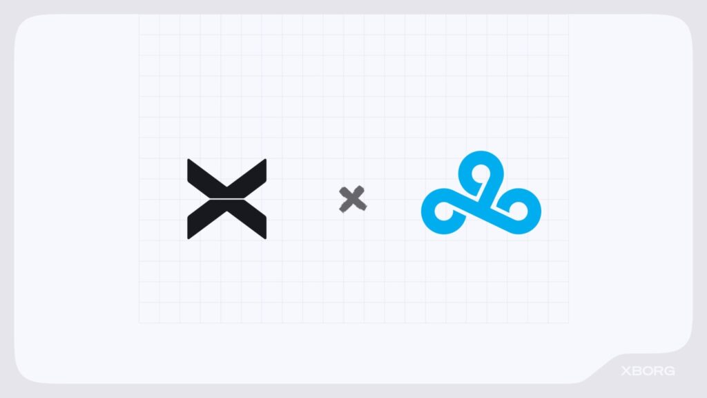 XBorg and Cloud9 AI partnership announcement graphic featuring company logos