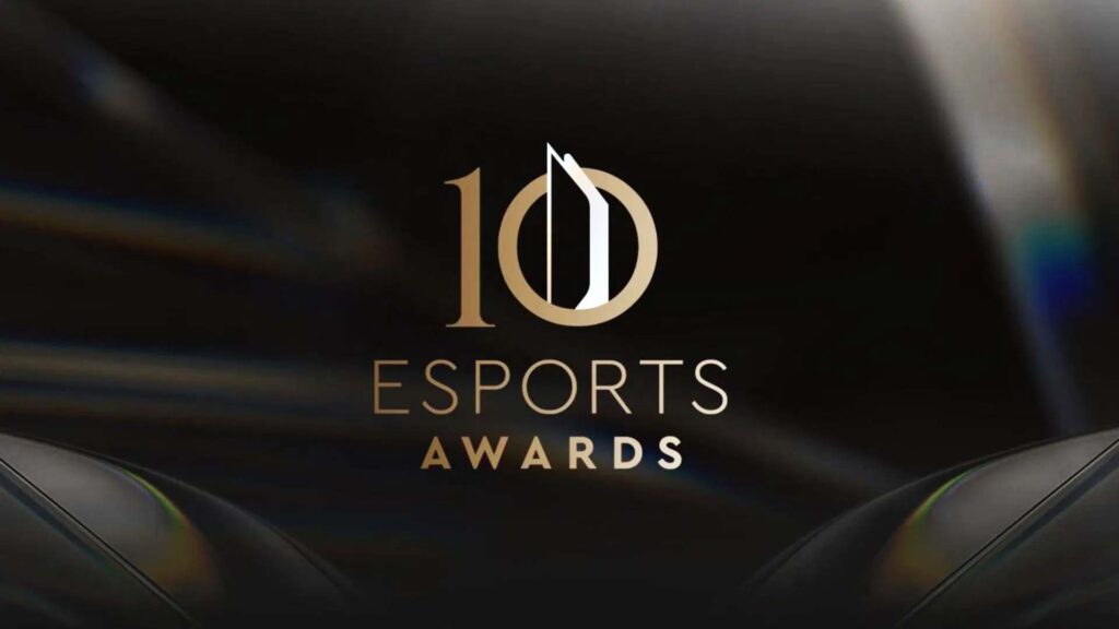 Image of Esports Awards 2025 logo on a black background
