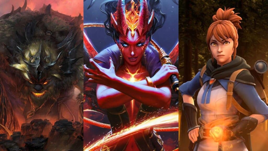 Earthshaker, Queen of Pain und Marci aus Dota 2