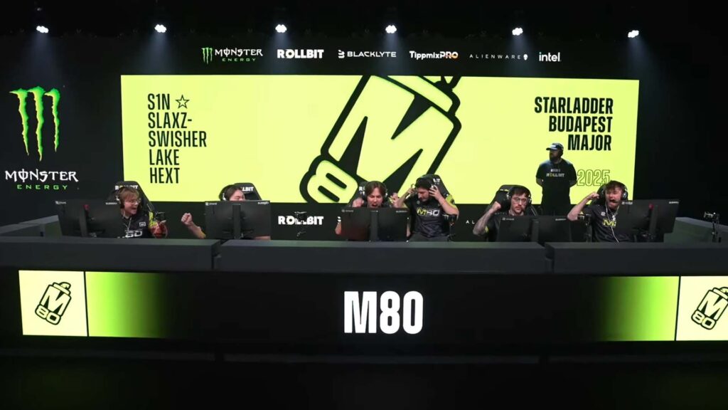 Image of M80 Counter-Strike team competing at StarLadder Budapest Major 2025