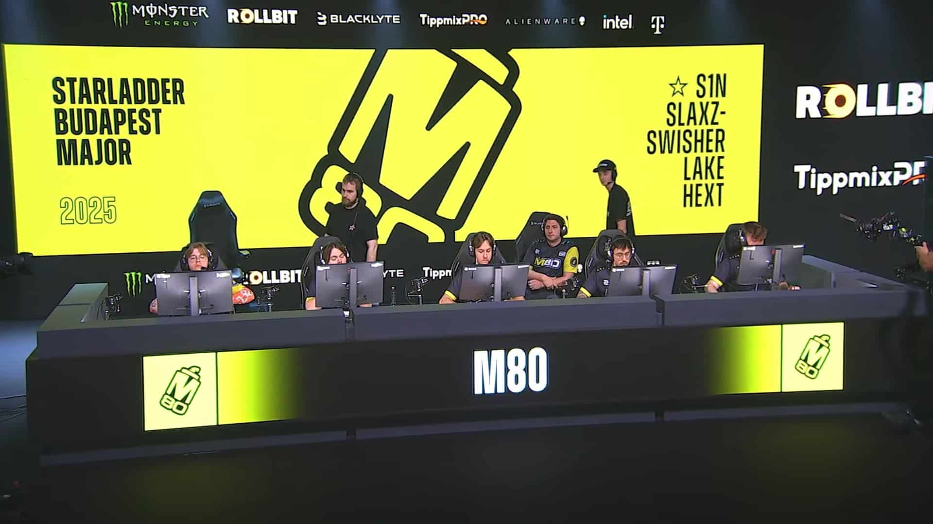 Image of M80 Counter-Strike team competing at StarLadder Budapest Major 2025