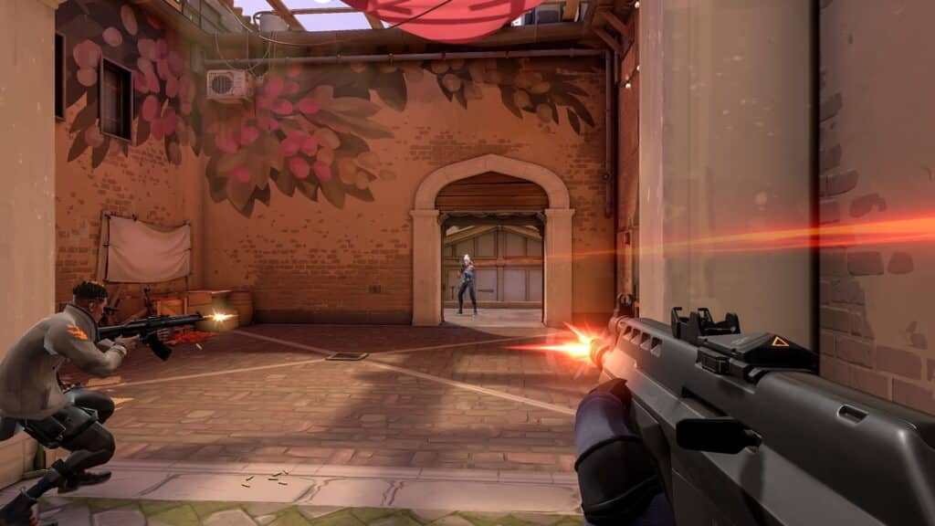 Lo screenshot mostrato è stato preso sulla mappa Ascent dello sparatutto tattico Valorant.