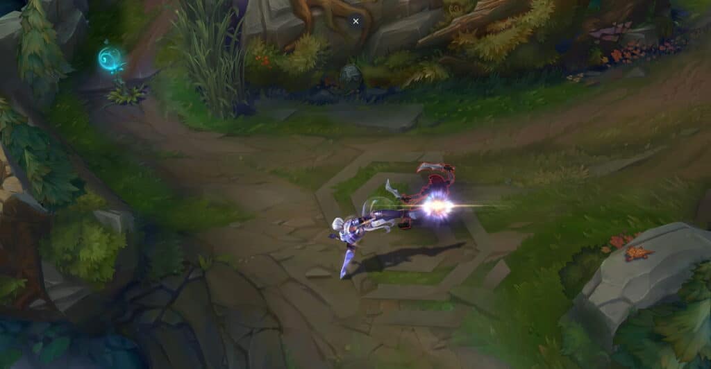 Der Screenshot zeigt Kämpfe im beliebten Multiplayer-Onlinespiel League of Legends (LoL) im MOBA-Genre