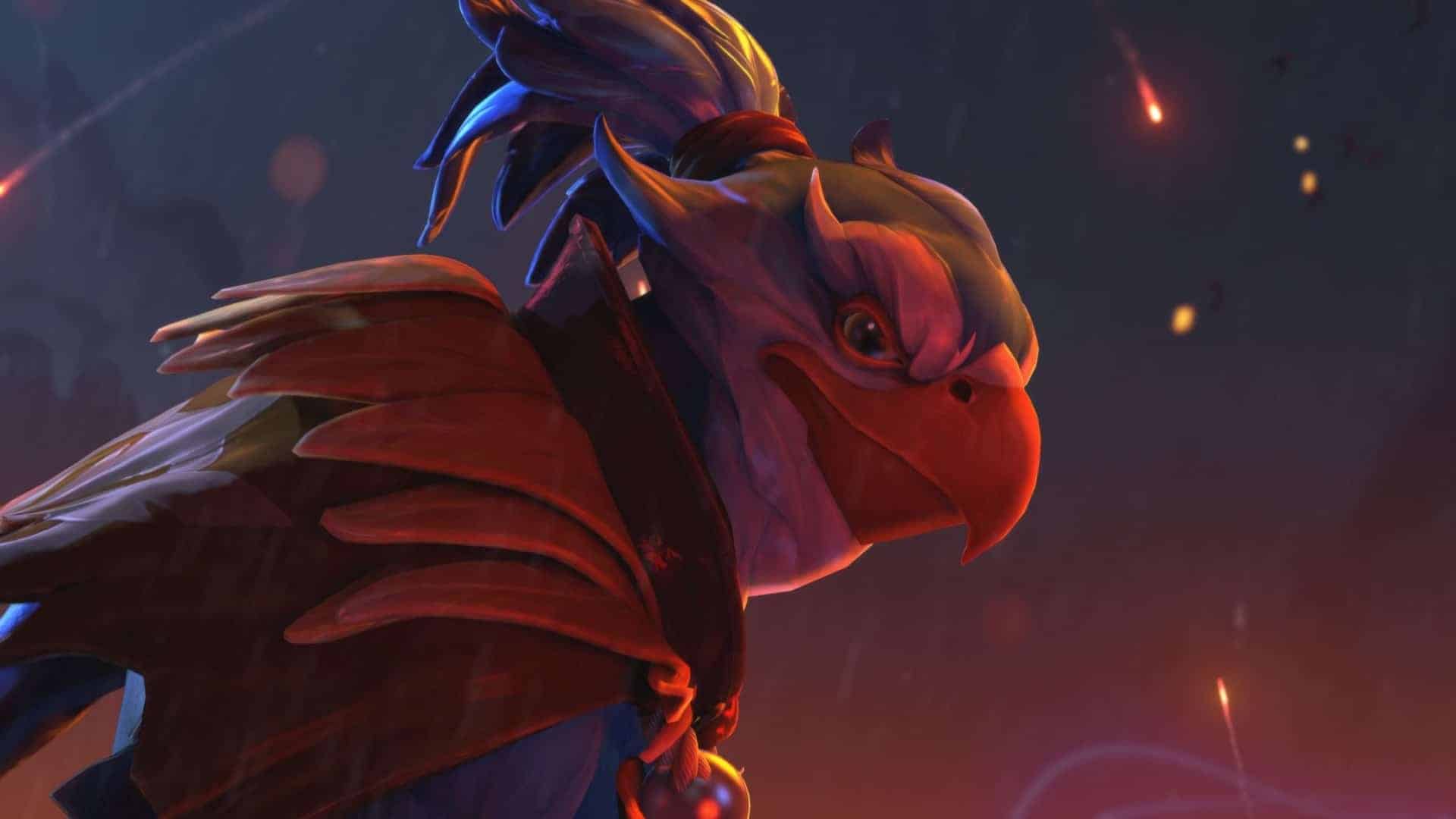 El personaje que aparece en la foto es Kez, el nuevo héroe del popular juego multijugador online Dota 2.