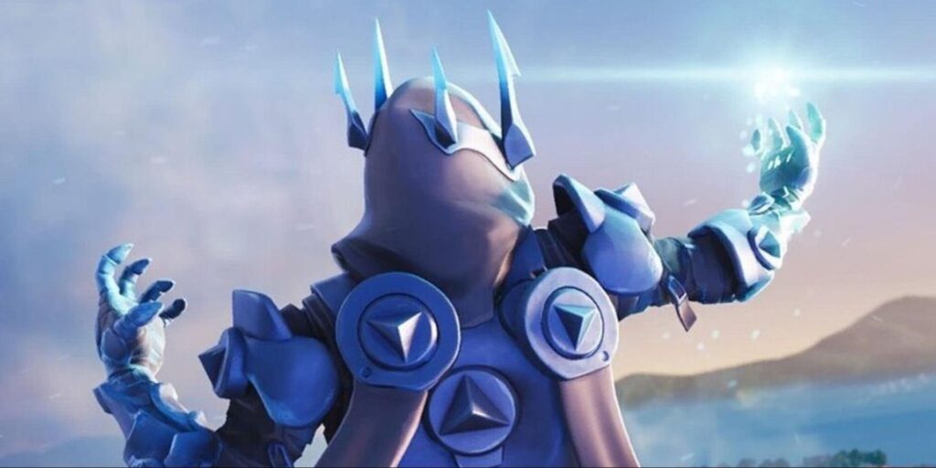 Imagen de El Rey Helado, personaje y skin legendario del juego Fortnite