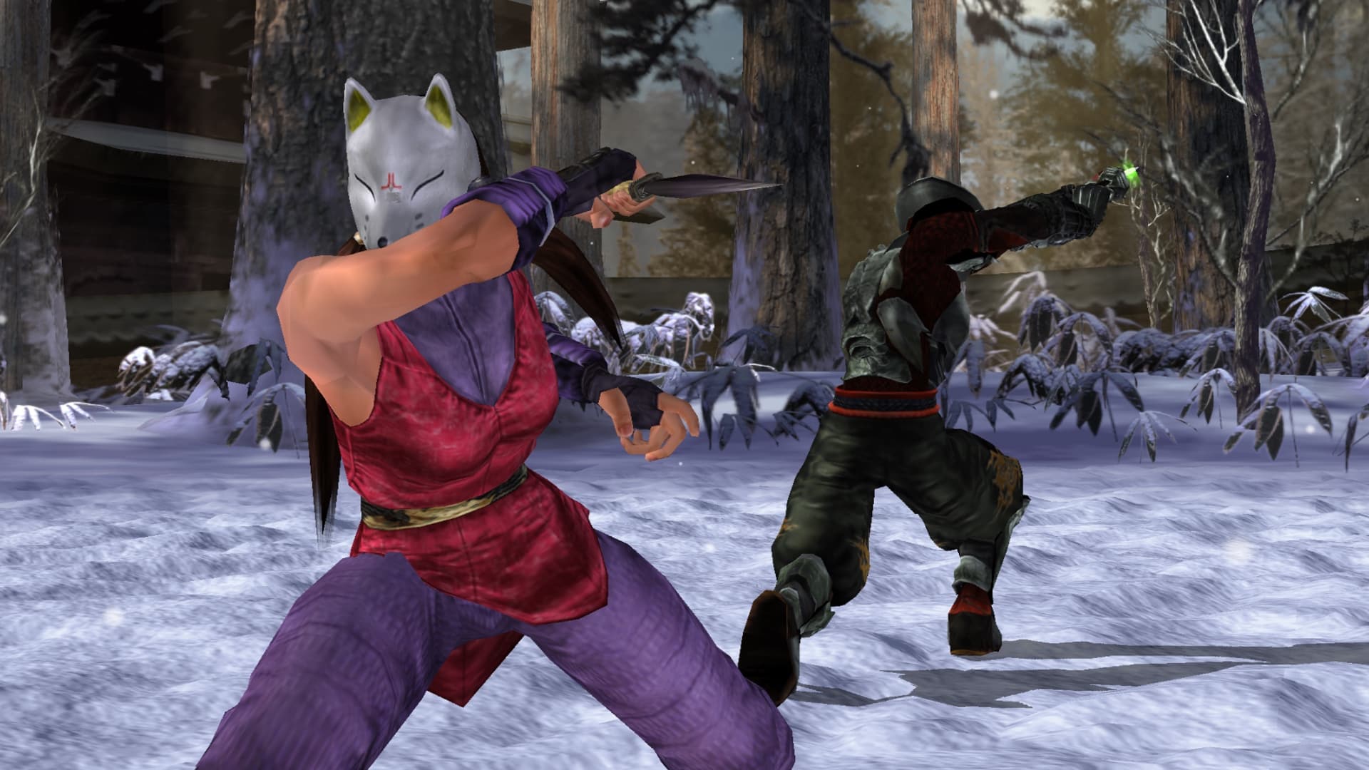 Das Bild zeigt Kunimitsu, eine Figur aus der Kampfspielserie Tekken