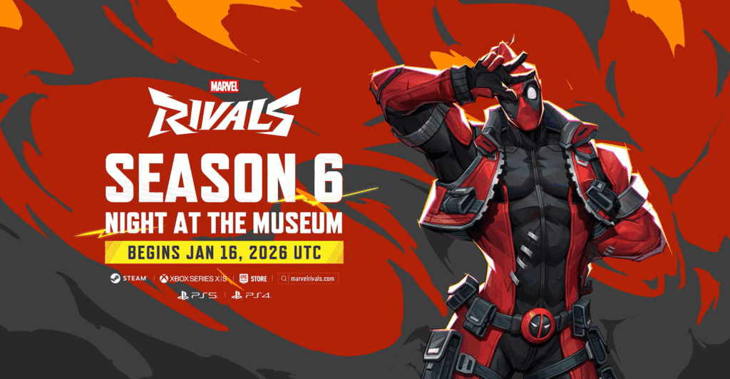 Marvel Rivals Season 6: Night at the Museum Deadpool character art
