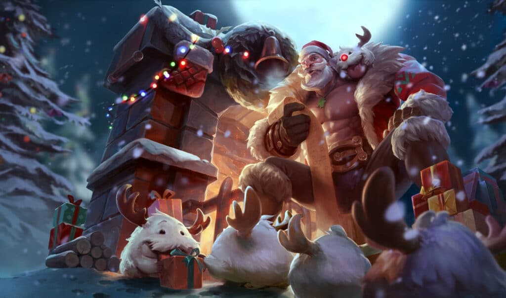 Braum in der Haut des Weihnachtsmanns