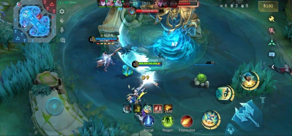 Das Bild zeigt Gameplay von Mobile Legends: Bang Bang