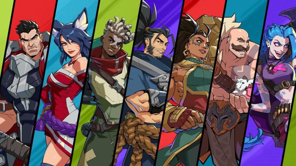 2XKO's characters in a collage