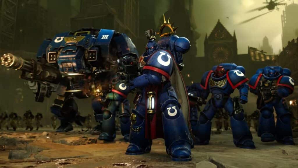 The image is taken from the announcement trailer for Total War: Warhammer 40,000, which was presented at The Game Awards 2025