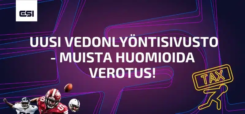 Uusi vedonlyöntisivu: muista verotus!