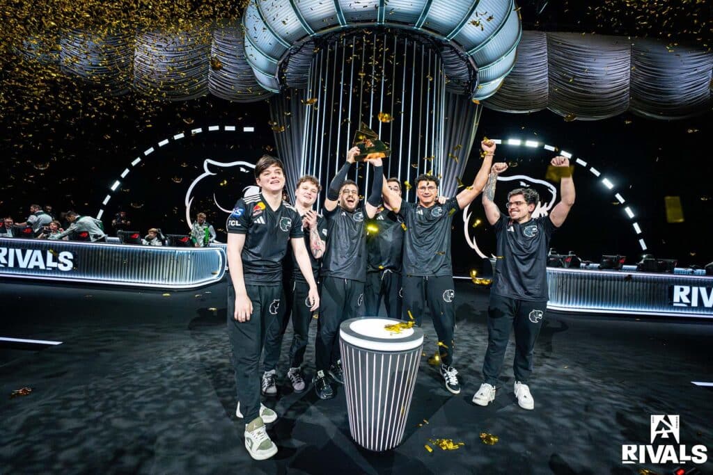 Image of FURIA Counter-Strike team lifting trophy at BLAST Rivals Fall 2025
