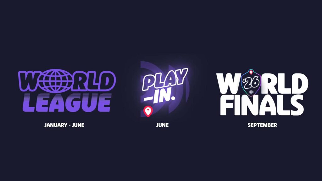 Image of GeoGuessr 2026 esports roadmap on a dark purple background