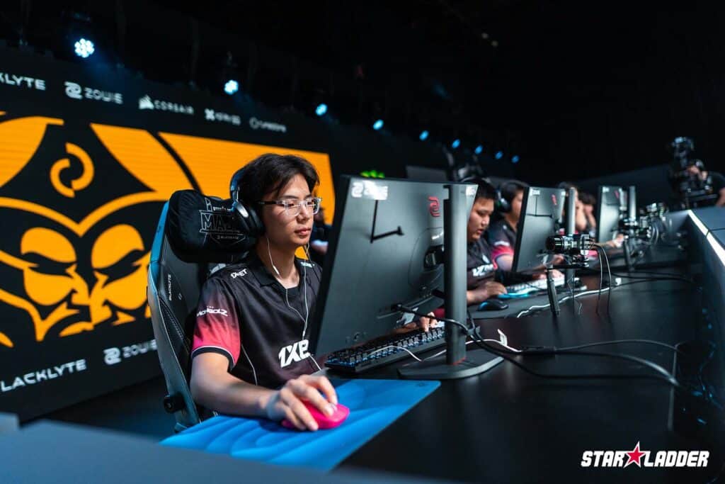 Image of The MongolZ Counter-Strike team competing