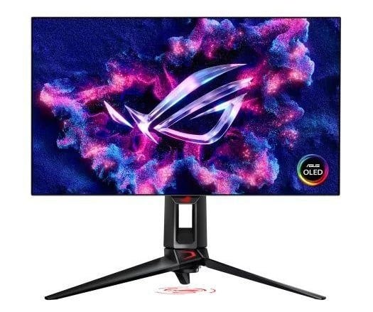 ASUS ROG Swift OLED PG27AQDP Gaming-Monitor mit 27-Zoll-OLED-Display, ultrahoher Bildwiederholfrequenz und blitzschneller Reaktionszeit