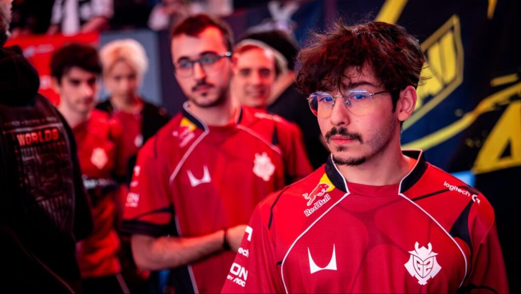 Fotos de jugadores de la organización de deportes electrónicos G2 Esports.