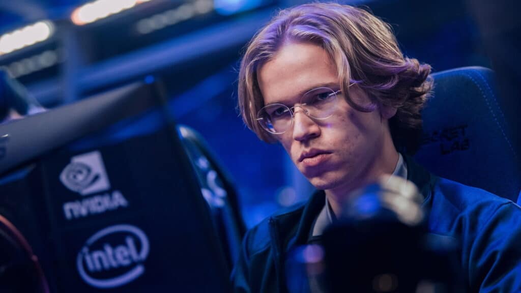 The man in the photo is Topias “Topson” Taavitsainen, a well-known Finnish professional Dota 2 player