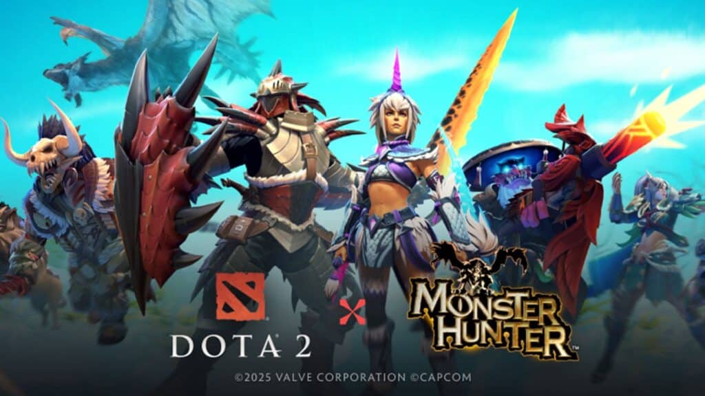 Dota 2 x Monster Hunter-Kollaborations-Werbekunst
