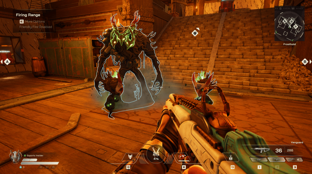 Highguard-Schießstand mit Hüterfähigkeiten und ultimativer Fähigkeit 