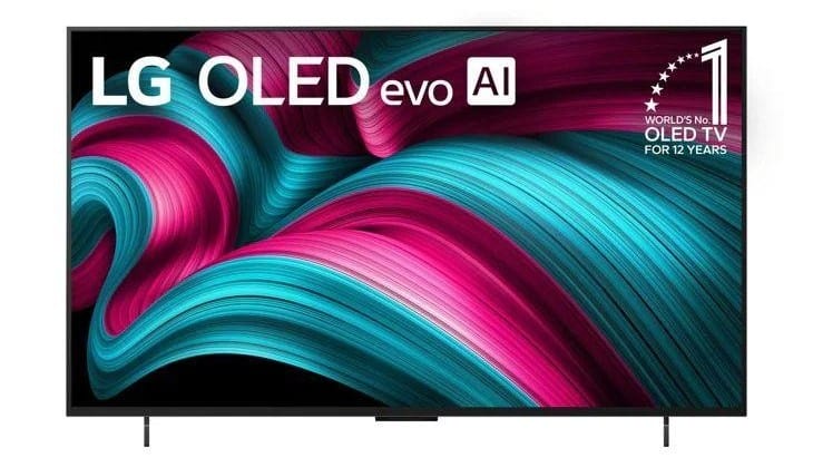 LG 42C5 OLED-Display mit einem 42-Zoll-4K-Bildschirm, lebendigen Farben und ultraschneller Reaktionszeit