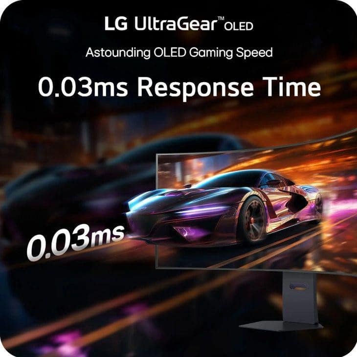 Der LG UltraGear OLED-Gaming-Monitor zeichnet sich durch eine Reaktionszeit von 0,03 ms und ultraschnelle Leistung aus