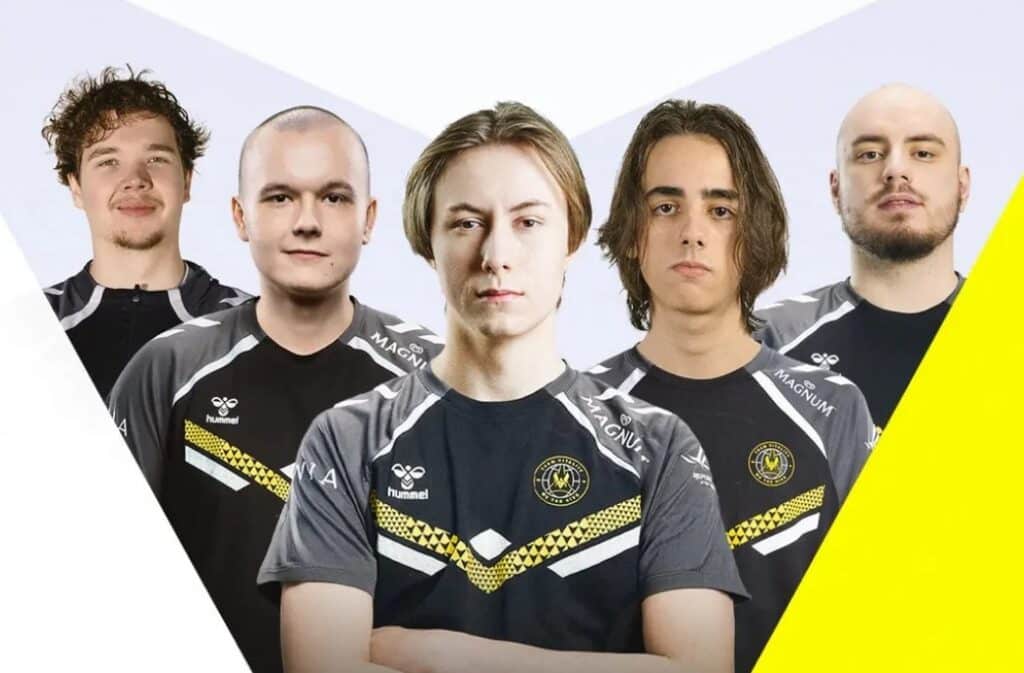 Team Vitality roster image highlighting Derke, Chronicle, Jamppi, and a dominant VCT 2026 start.