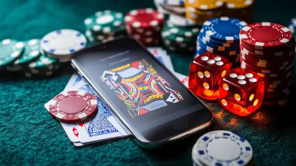 Poker na. ekranie telefonu w aplikacji