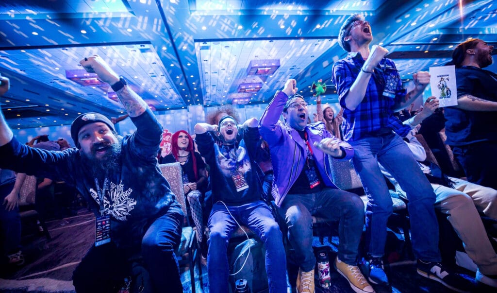 frosty faustings crowd