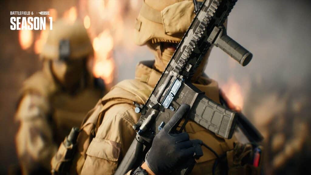 Soldato e arma in Battlefield 6