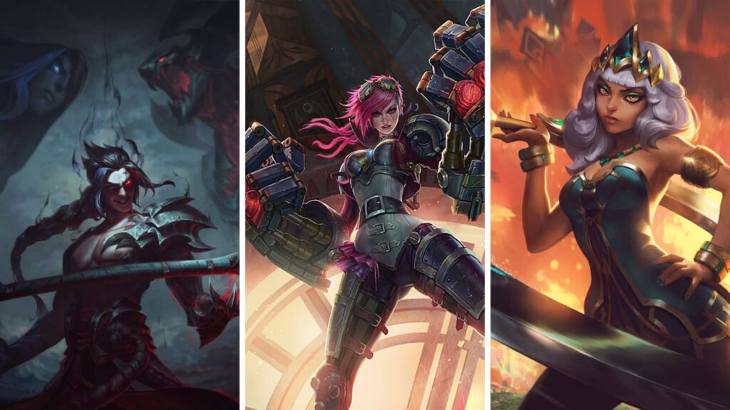 League of Legends D-Tier-Jungler Vi, Qiyana und Kayn