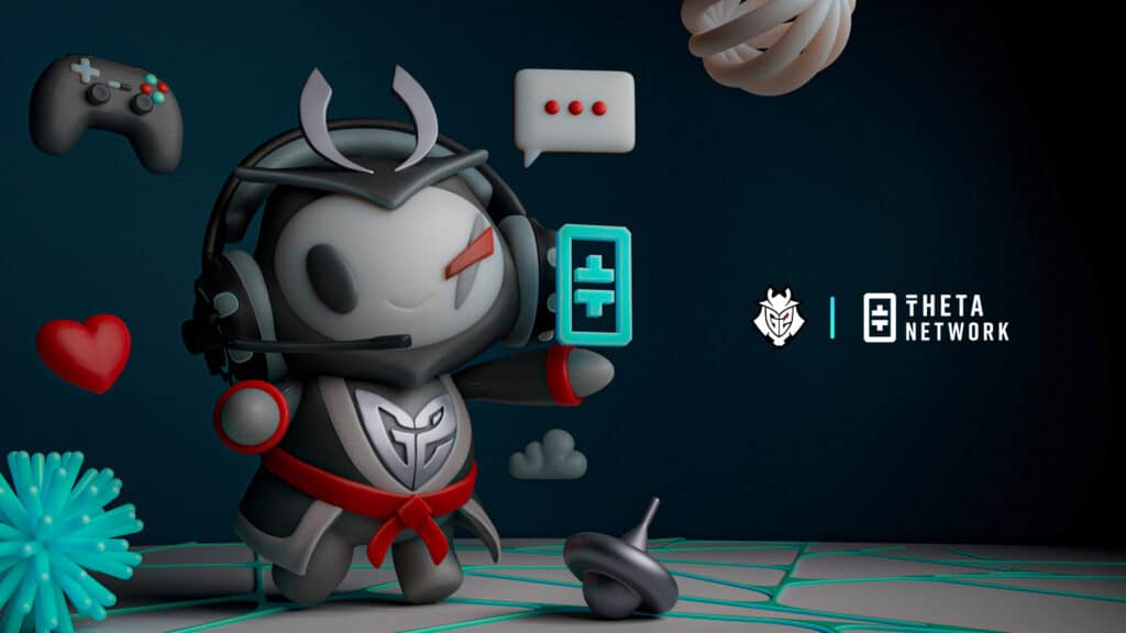 G2 Esports mascot Sami keyart for Theta network AI Agent partnership 