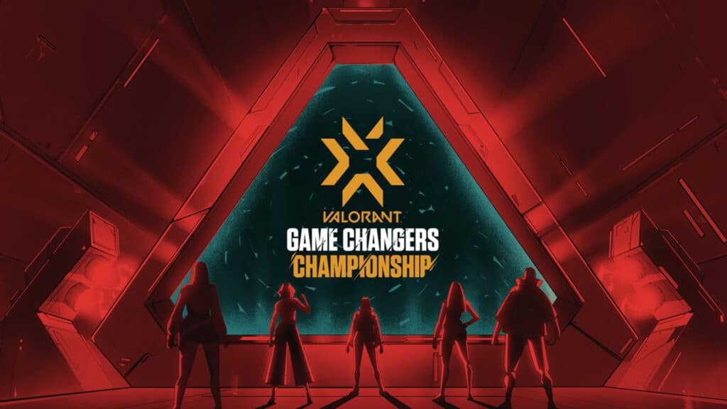 Diese Grafik ist das offizielle Schlüsselbild für die erste VALORANT Game Changers Championship, die im November 2022 in Berlin stattfindet