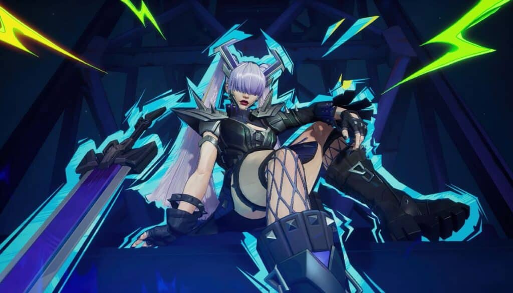 The image displays the character Magik, also known as Illyana Rasputin, in her "Punkchild" outfit, an original cosmetic skin from the game Marvel Rivals