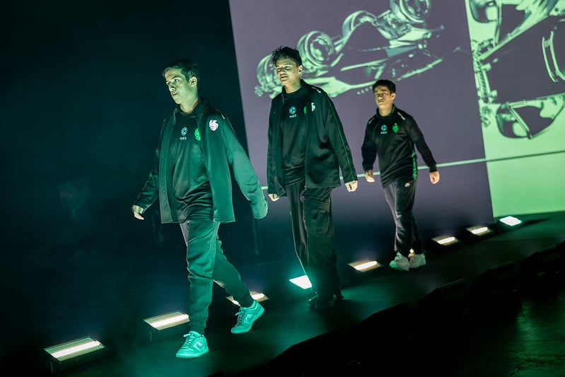 Falcons team in RLCS Birmingham Major Day 4