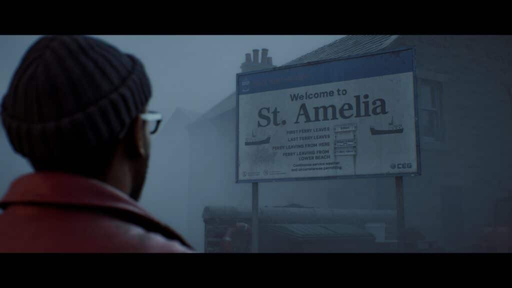 Welcome to St. Amelia sign in Silent Hill: Downfall